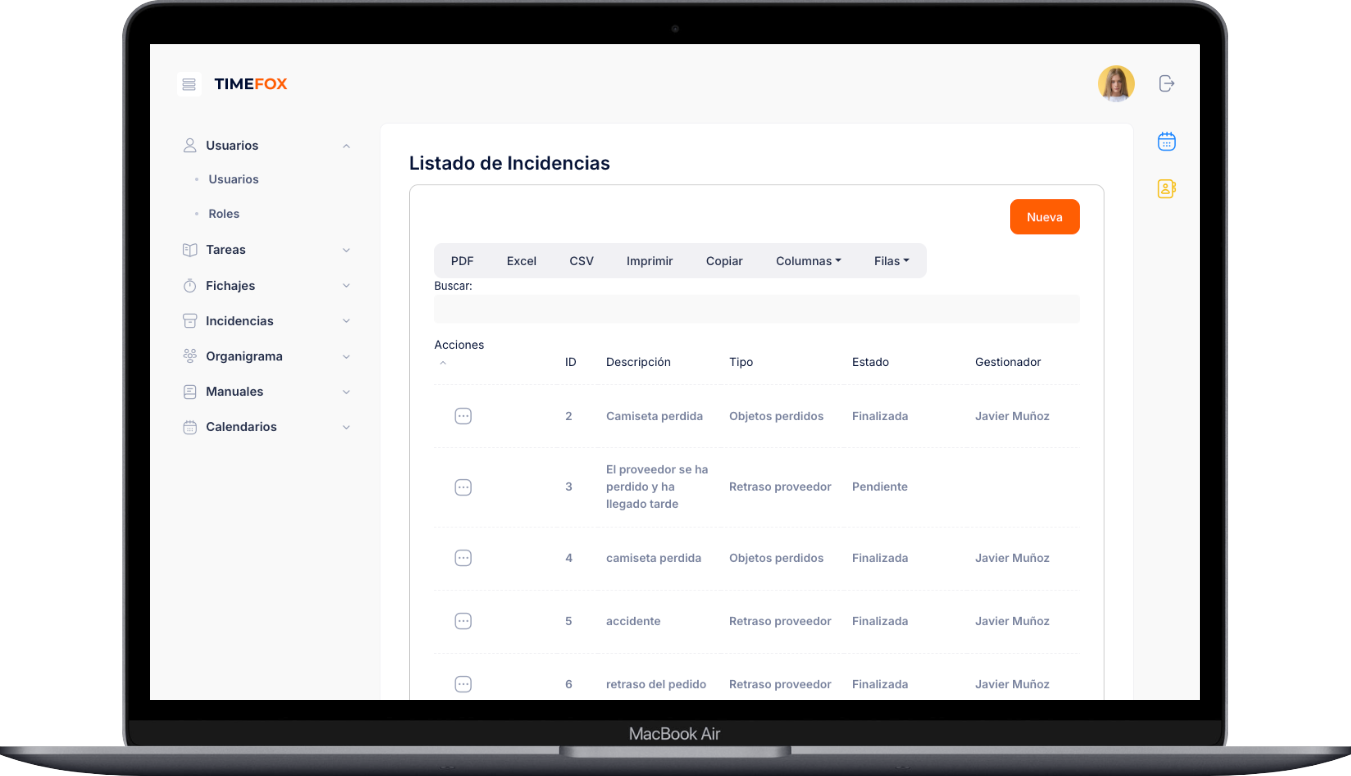 Incidencias Laborales, Registro Laboral Digital Simplificado