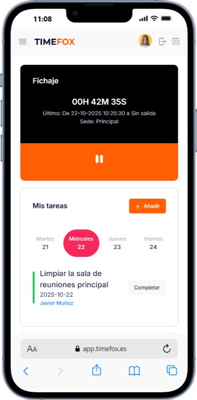 tareas laborales, gestion de tareas laborales, software de rrhh, software de fichajes, control horario, fichaje digital